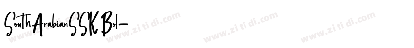 SouthArabianSSK Bol字体转换